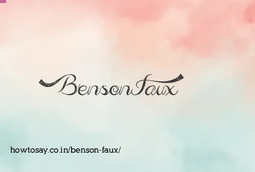 Benson Faux