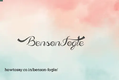 Benson Fogle