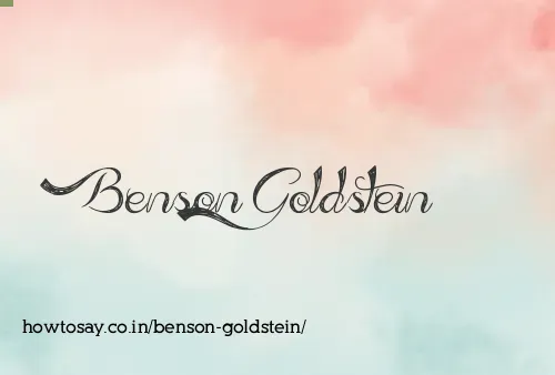 Benson Goldstein