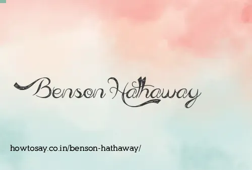 Benson Hathaway