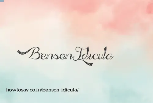 Benson Idicula