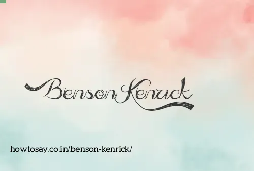 Benson Kenrick