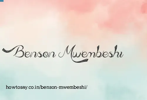 Benson Mwembeshi