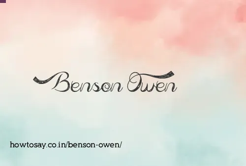 Benson Owen