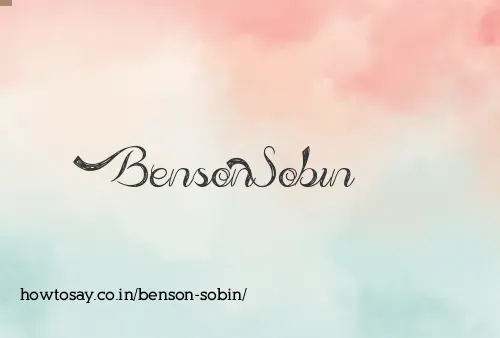 Benson Sobin