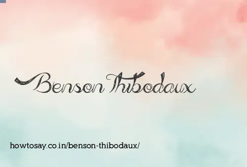 Benson Thibodaux