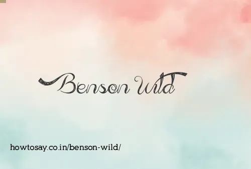Benson Wild