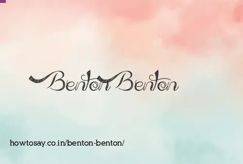 Benton Benton