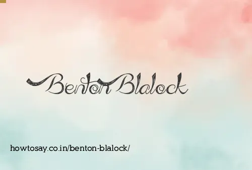 Benton Blalock