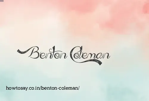 Benton Coleman
