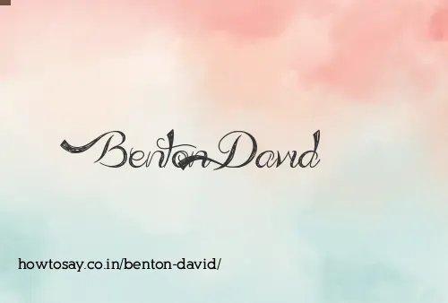 Benton David