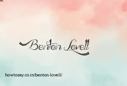 Benton Lovell