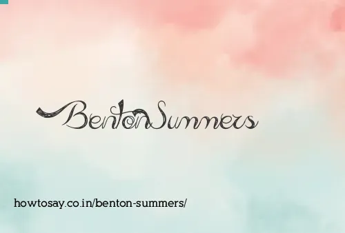 Benton Summers