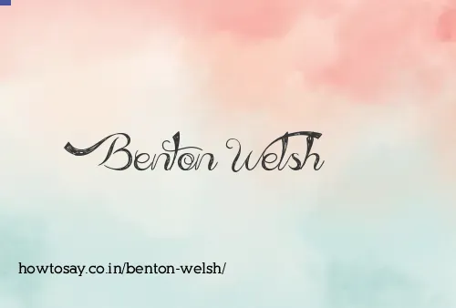 Benton Welsh