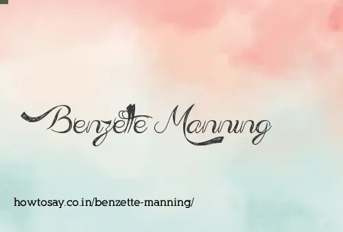 Benzette Manning
