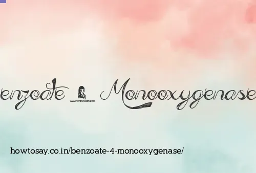 Benzoate 4 Monooxygenase