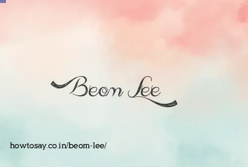 Beom Lee