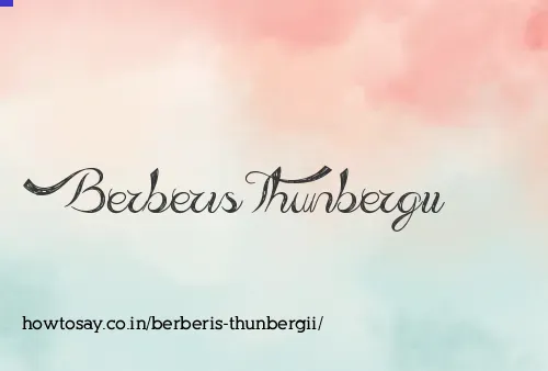 Berberis Thunbergii