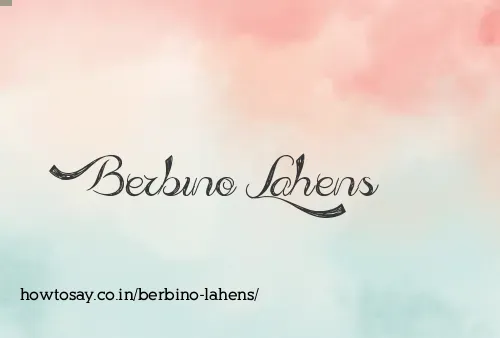 Berbino Lahens
