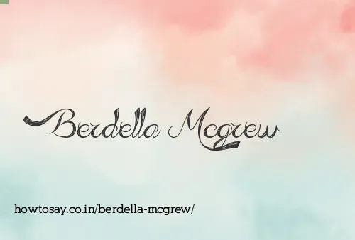 Berdella Mcgrew