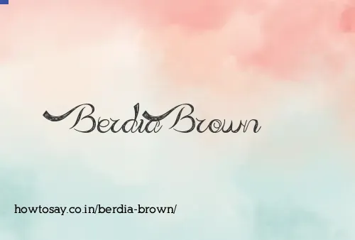 Berdia Brown