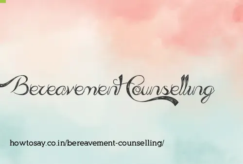 Bereavement Counselling