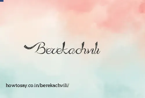 Berekachvili