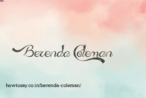 Berenda Coleman