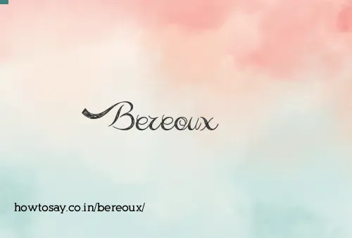 Bereoux
