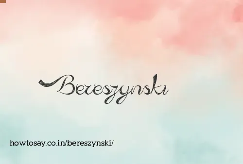 Bereszynski