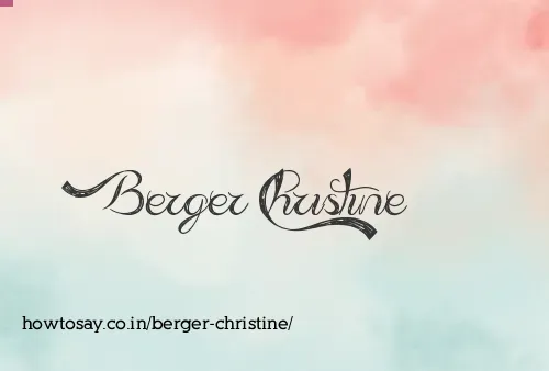 Berger Christine