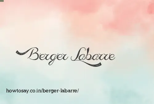 Berger Labarre