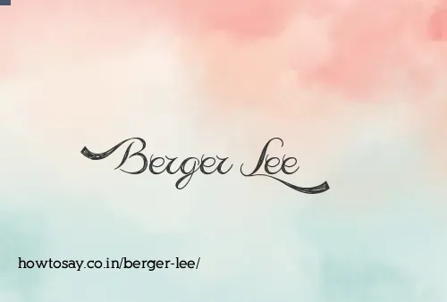 Berger Lee