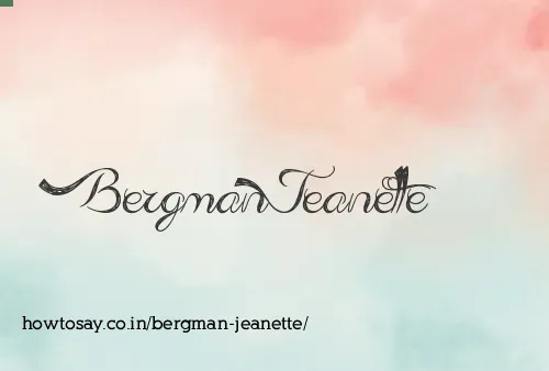 Bergman Jeanette