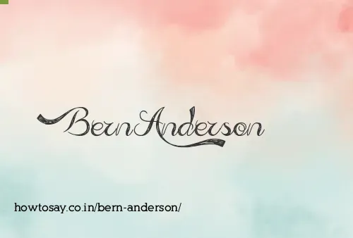 Bern Anderson