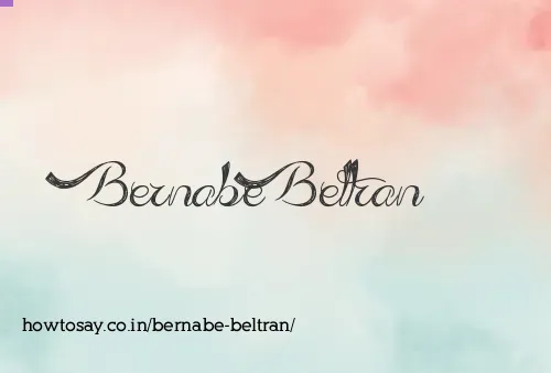 Bernabe Beltran