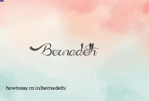 Bernadeth