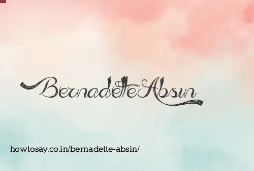 Bernadette Absin