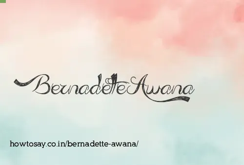 Bernadette Awana