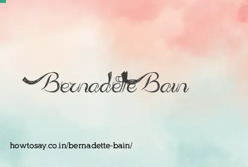 Bernadette Bain