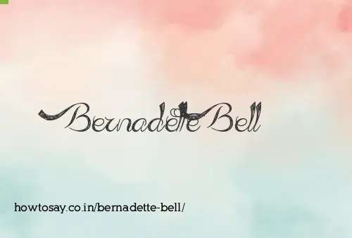 Bernadette Bell