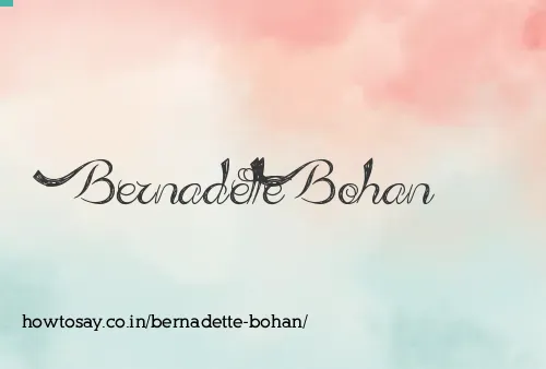 Bernadette Bohan