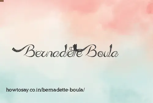 Bernadette Boula