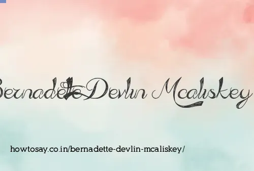Bernadette Devlin Mcaliskey