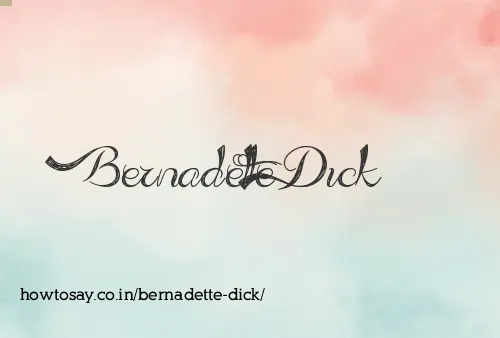 Bernadette Dick