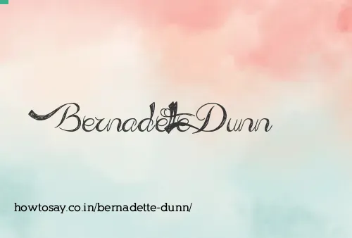 Bernadette Dunn