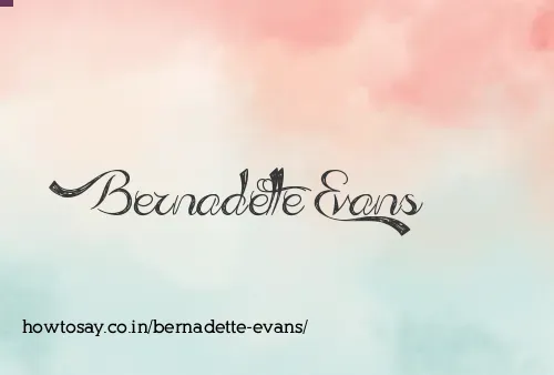 Bernadette Evans