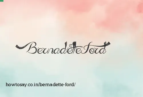 Bernadette Ford