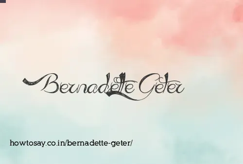 Bernadette Geter