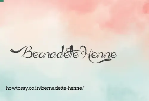 Bernadette Henne